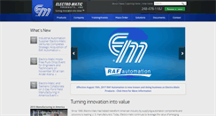 Desktop Screenshot of electro-matic.com